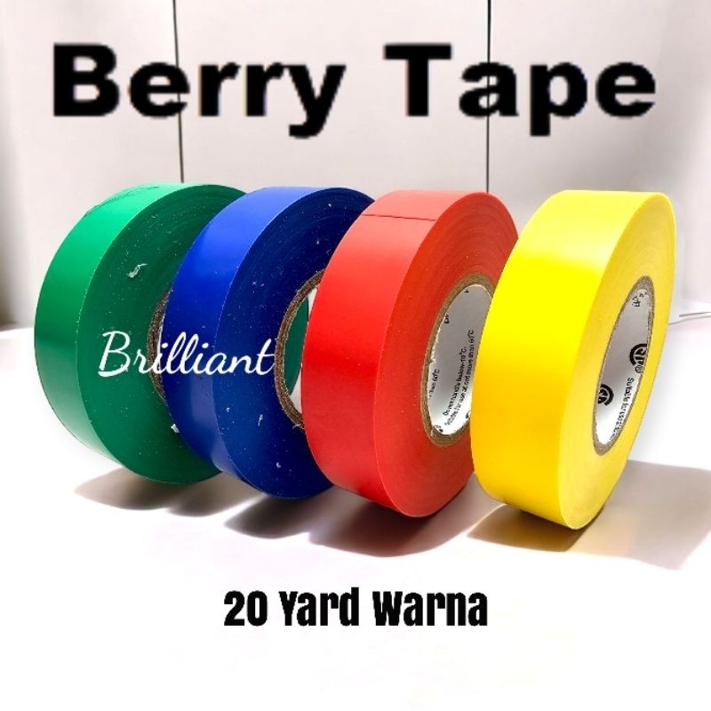 

Vip4 * Isolasi Kabel Listrik BERRY Original - 20y / 20 Yard / 20yard - Tahan Panas