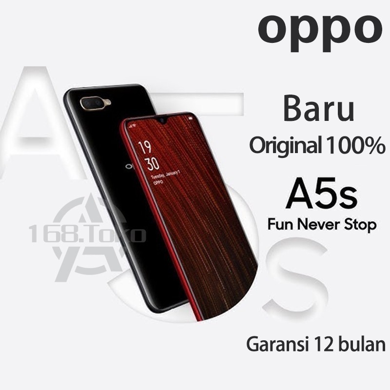 [Shopee Mall] HP OPPO A5S RAM 6/128GB asli Garansi 1 tahun 6.2inch fullset jaringan sidik jari[COD]