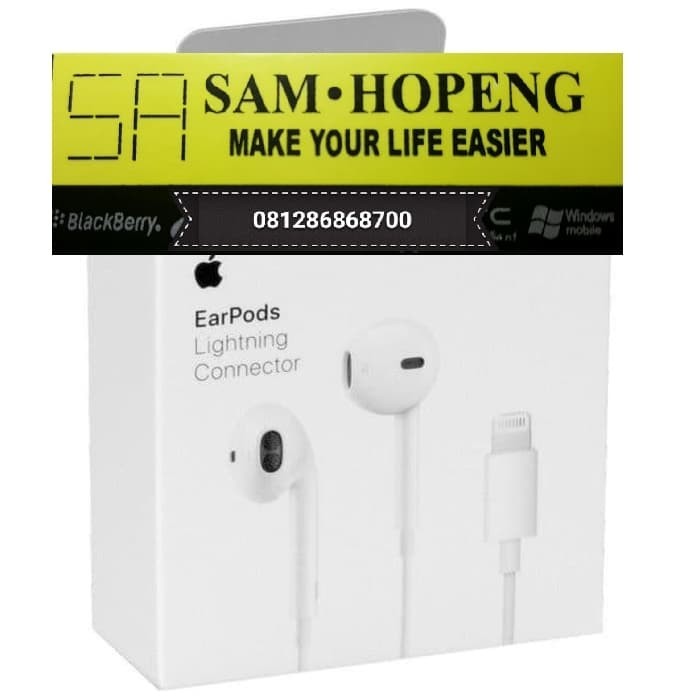 Sparepart And Tool iPhone 7 / 7+ 7 Plus Earpods Earphone Headset Handsfree Asli Original