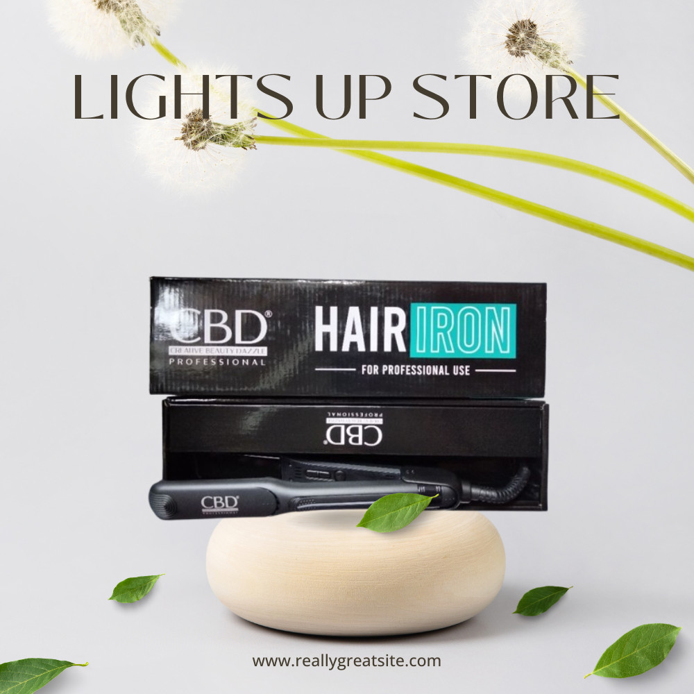CBD Catok Rambut Hair Iron Ceramic Coating plate / Catokan Rambut Lights Up Store