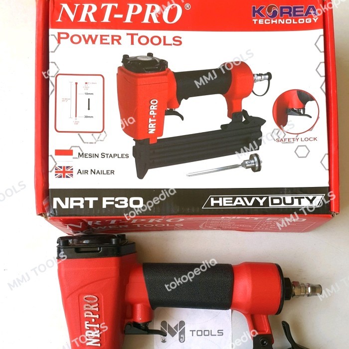 

Mesin Staples NRT-PRO F30 - Air Nail Gun - Mesin Paku Tembak Staples
