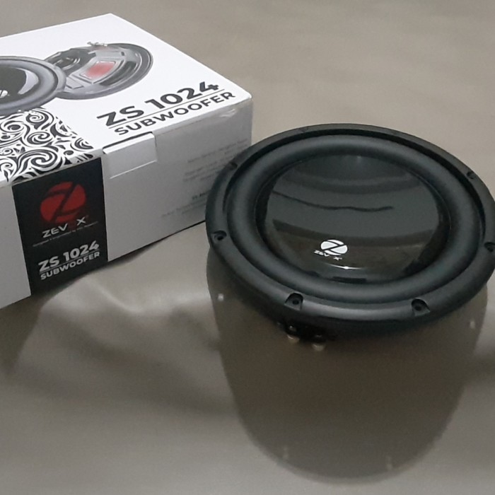 MS99 Subwoofer Super Slim 10 inch ZEVOX ZS 1024 By VOX RESEARCH Double Coil Subwofer Tipis Mobil 10i