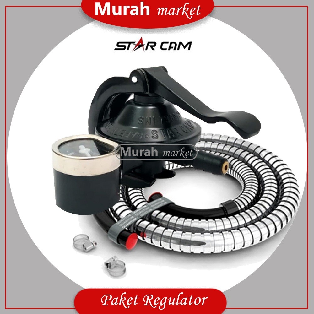 Regulator gas Starcam Destec SC T12R / SCT12RM / Meter / Regulator Kompor / Tekanan Rendah / Star Ca