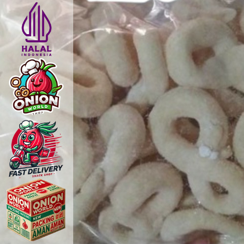 

UWD KUE LADU MANIS 8 100g Kue Gabus Manis bentuk angka delapan kue kering Makanan ringan viral
