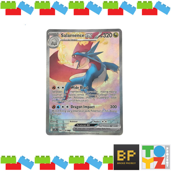 Salamence ex SAR 181/139 Ikatan Takdir SV9S - Pokemon TCG Indonesia