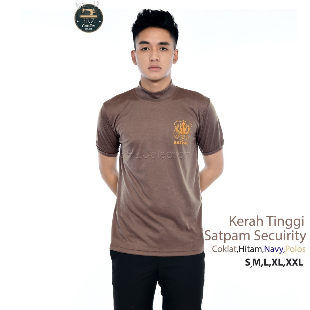 B3 Satpam Security Kaos Satpam Leher Tinggi Kaos Satpam terbaru Kaos Security Kerah Panjang Terbaru