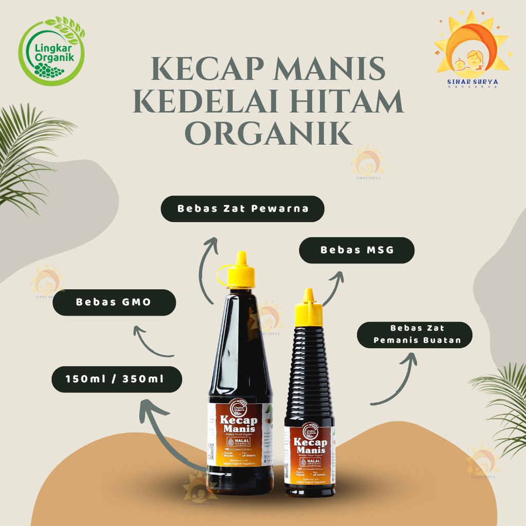 

Kecap Manis Lingkar Organik 150ml Kecap MPASI