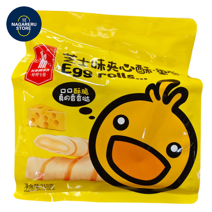 

Kaman egg rolls crepes cheese flavor (krepes isi cream rasa keju) 218gr