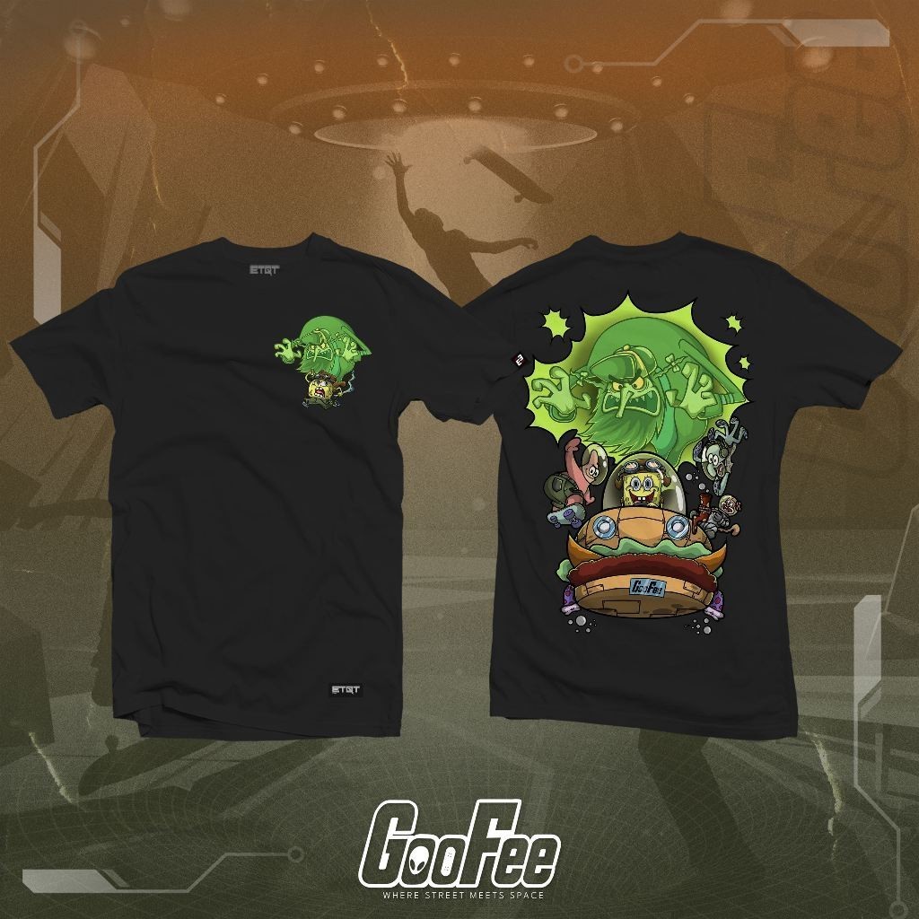 ETQT Anime Oversized Shirt - Unisex - ETQT Brand Shirt - Scaredy Pants