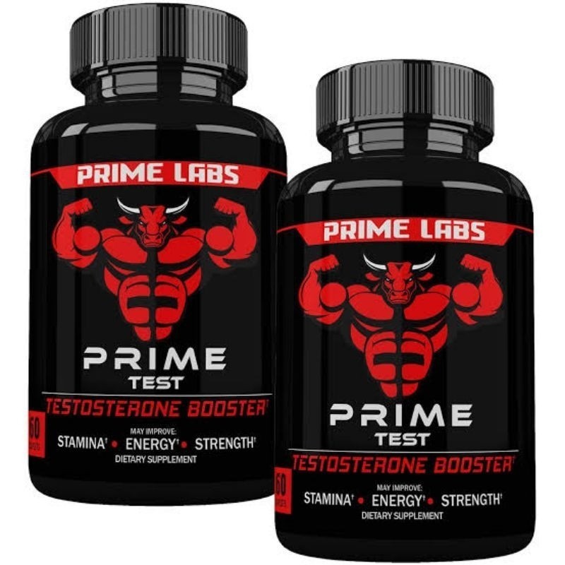 PAKET 2 BOTOL PRIME LABS TESTOSTERONE BOOSTER PRIME LAB MENS BOOSTER ASLI 100% ORIGINAL OBAT PENAMBA
