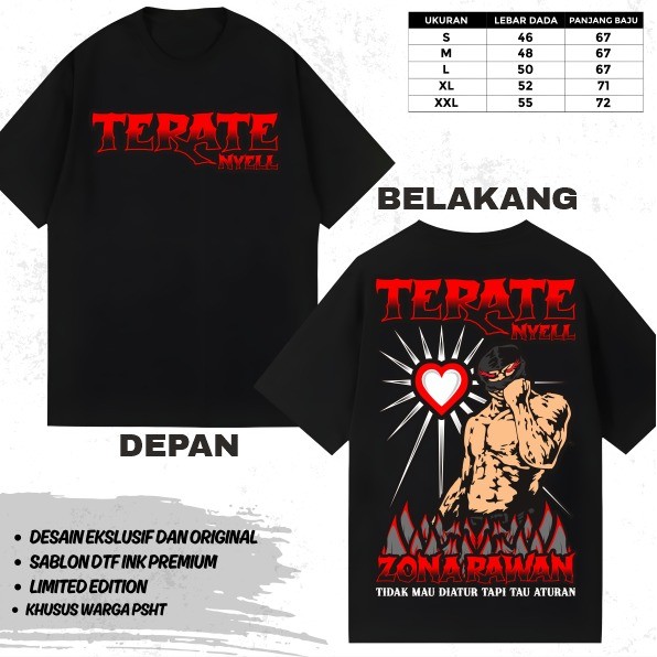 Kaos PSHT Terate Nyell Desain Terbaru Kekinian