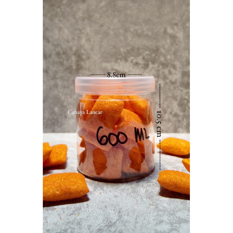 (48 pcs) TOPLES TABUNG 600 ML TOPLES PLASTIK 600 ML/TOPLES TABUNG CYLINDER 600 ML Toples Tabung Sili