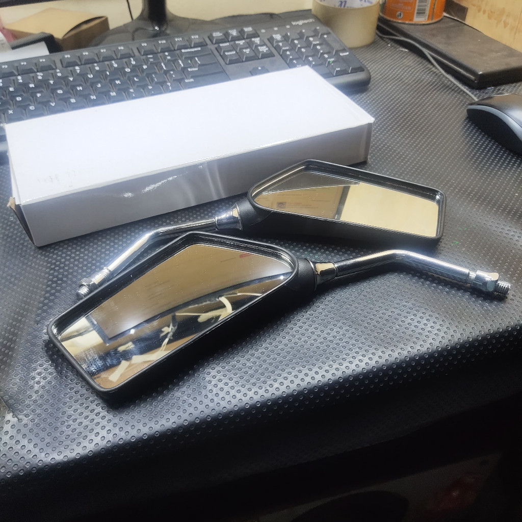 (COD) GRATIS ONGKIR spion kotak tempe rx king old rxs rx spesial berlogo yamaha TERBAIK SEPERTI ORI