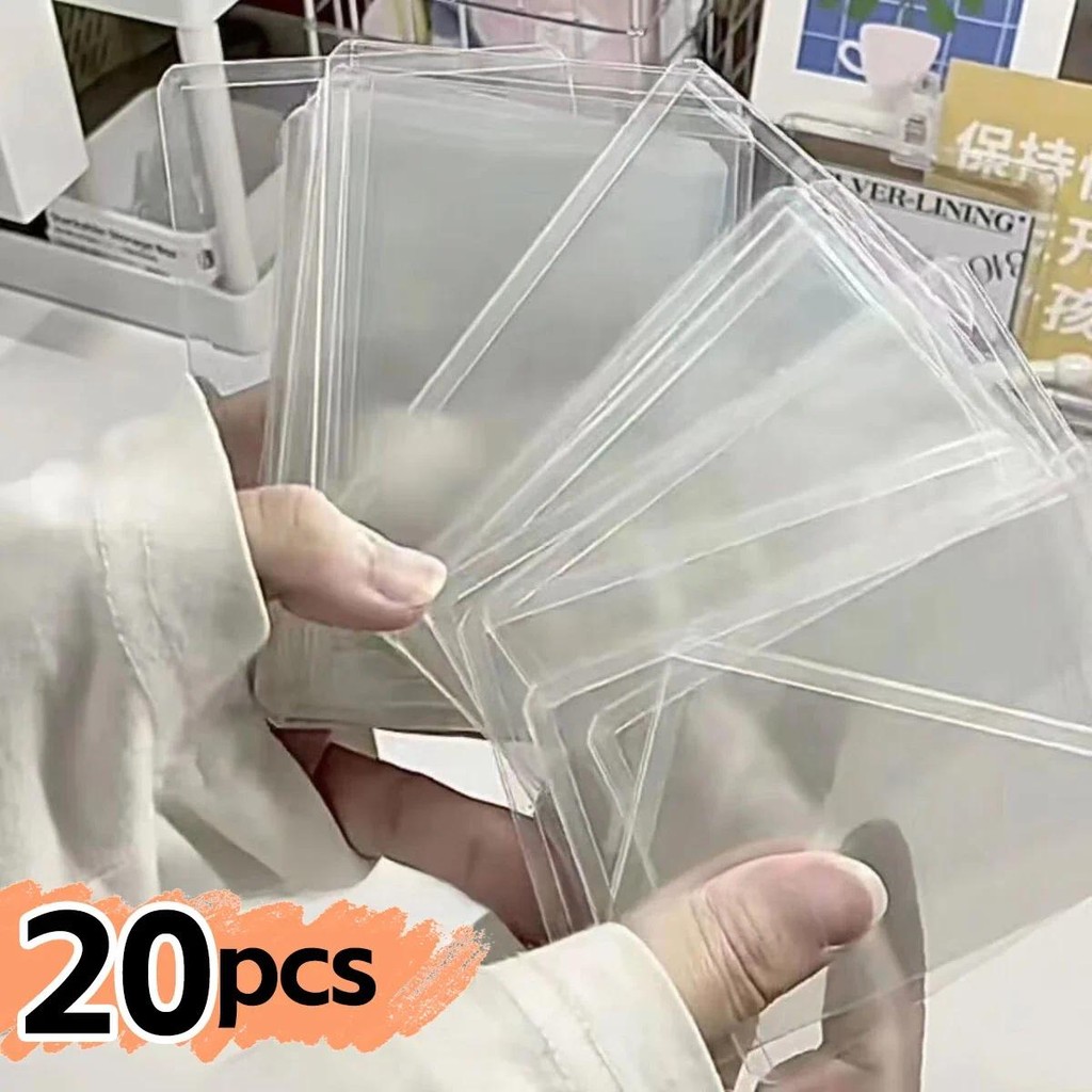 

1/20PCS Standard 35PT Game Card Sleeves Kpop Idol Card Protector for Baseball Football Sports Game Cards PVC Slot Holders