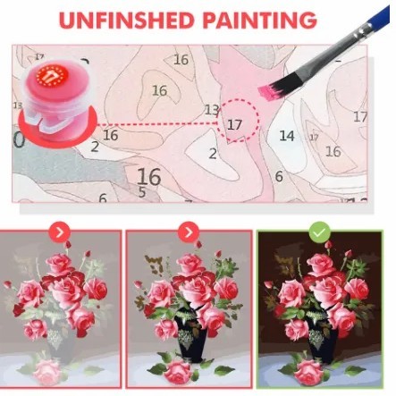 

promo -Home Decor Canvas Paint By Number Kit Dital Oil Painting DIY - N223