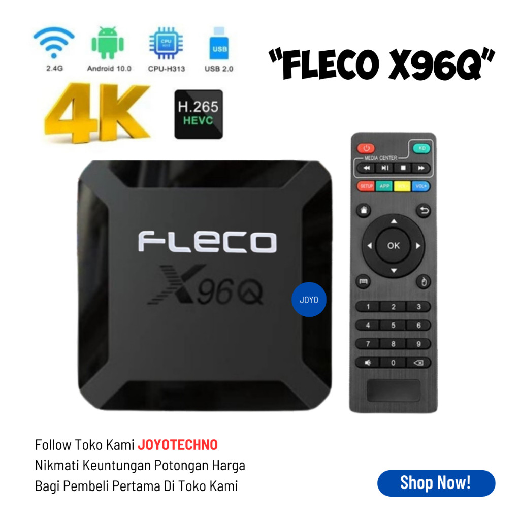 Fleco TV Android Box Fleco X96Q 13.0 8K Ultra HD 2GB/16G