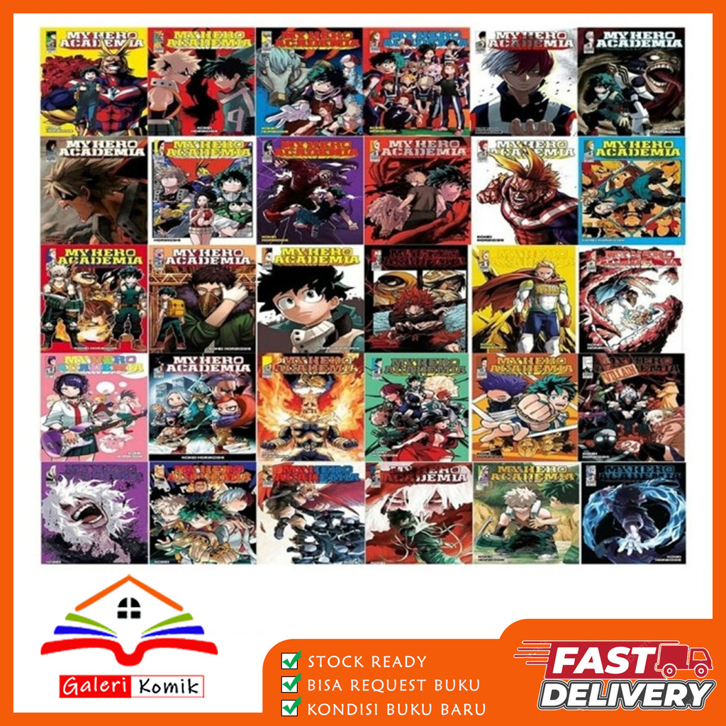Komik My Hero Academia Full Set (36 book series) English