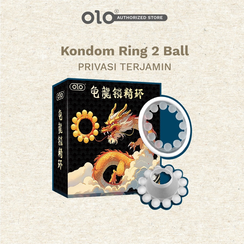 【 HARGA PROMO 】Tersedia ~ OLO Ring 12 Mutiara 1 Box isi 1 Pcs Tanpa Kondom Privasi Aman NEW - sinora