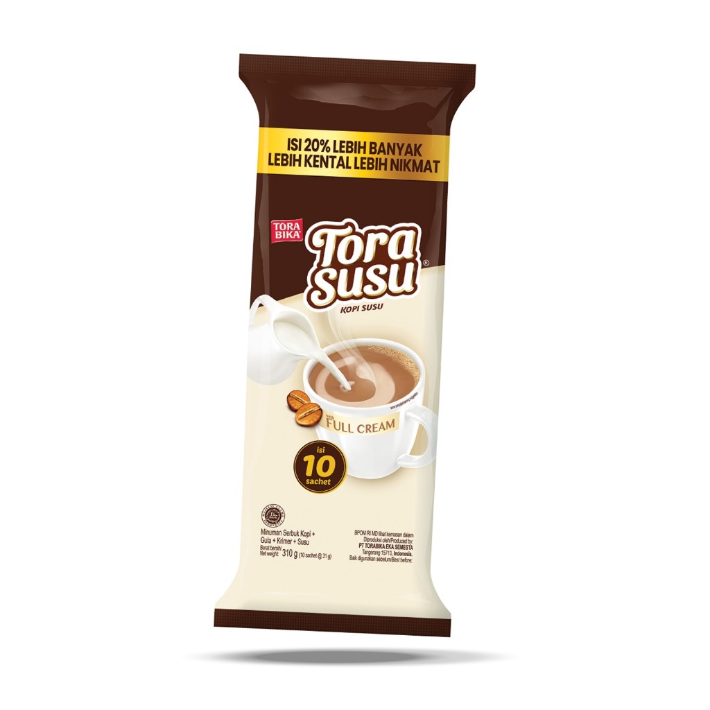 

Torabika Tora Susu Full Cream Isi 10 Sachet x 31 gr
