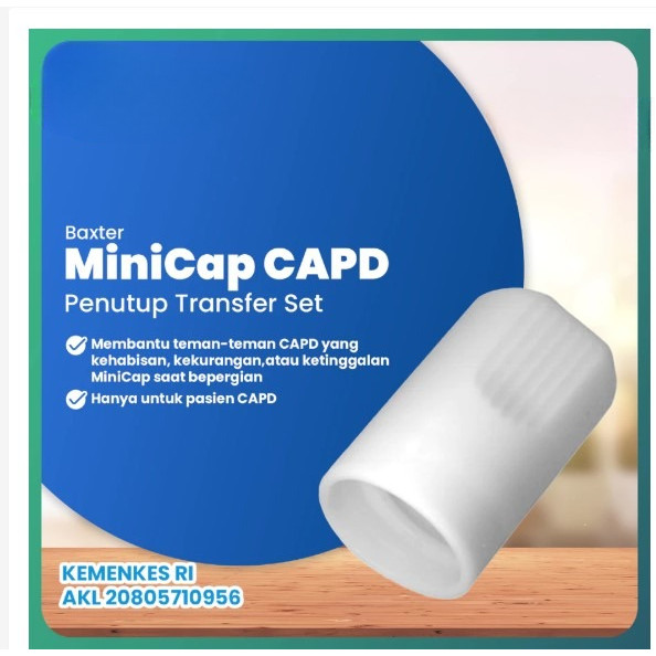 BAXTER Penutup Transfer / Mini Cap CAPD Set Travelling - Per PCS / SATUAN BY TOKOPERLENGKAPANCAPD