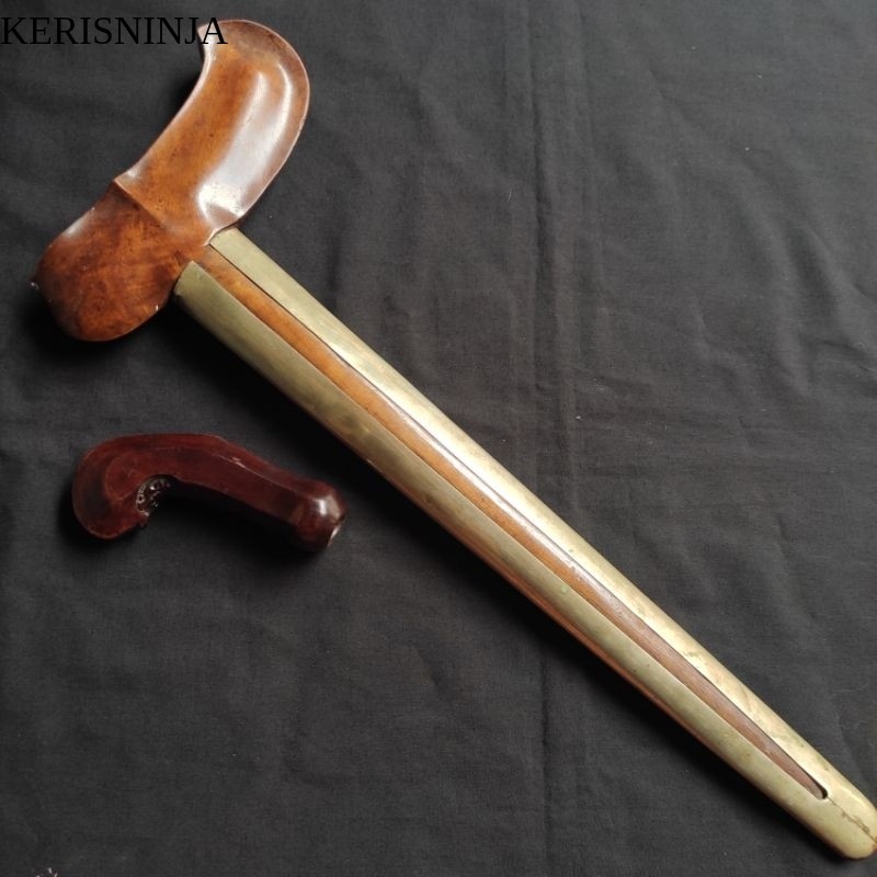 Warangka Keris Lawasan Model Gayaman Bancih Surakarta Kayu Trembalo Iras NJ13