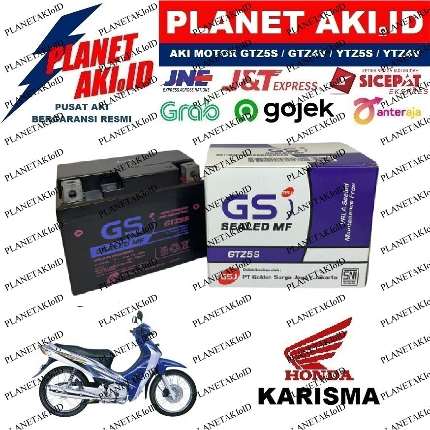Aki Motor Honda Karisma Aki Kering Accu Kering MF GTZ5S