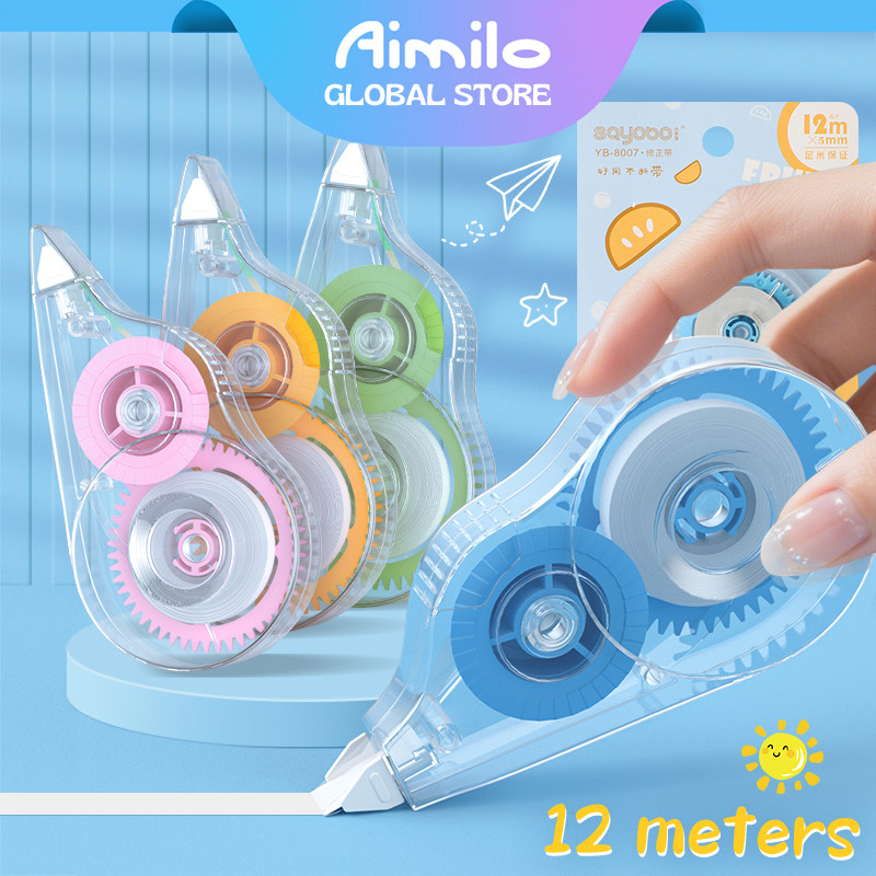

Aimilo 12m Pita Koreksi Correction Tape Halus Untuk Digunakan Cakupan Yang Mulus Alat Tulis