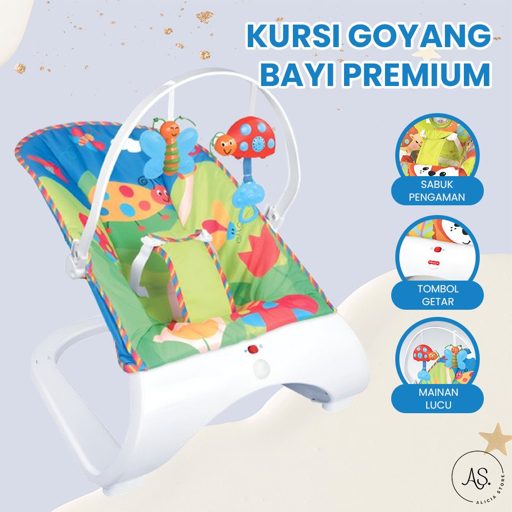 AS Kursi Goyang Bayi Bouncer Tempat Tidur Bayi Premium