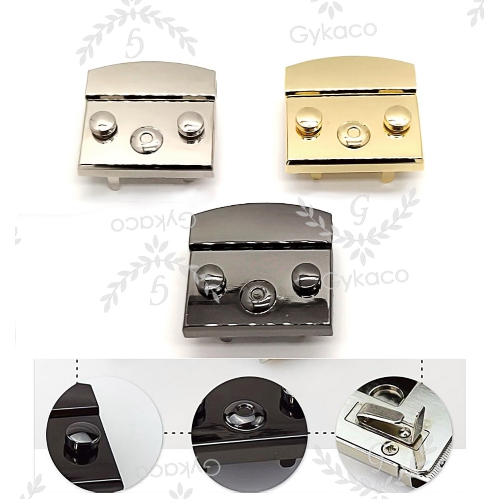 AKsesoris Tas Variasi V158 Kunci Cetet PURLA / Kunci Sodok / Kuncian Tas - Aksesoris Tas (IMPORT)