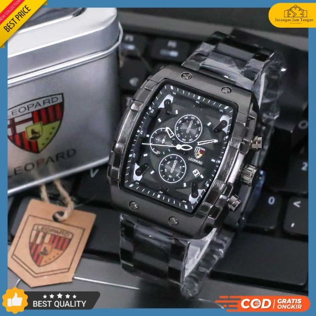 Jam Tangan Pria Sport Leopard Original SL 8018 Free Logam Tanggal Aktif - Bisa Bayar Ditempat - COD 