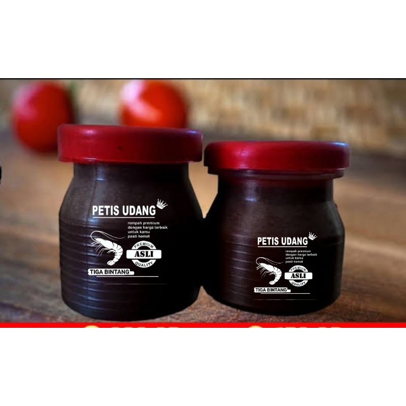 

100 grm petis udang asli premium TIGA BINTANG