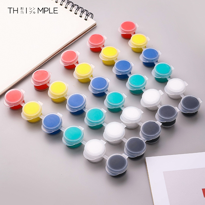 

Cat Lukis/Acrylic Paint Set 6/cat akrilik/cat plastik Canvas Paint Acrylic Color 3 ml-THIMPLE