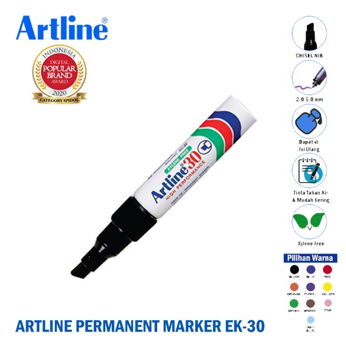 

ARTLINE EK-30 SPIDOL PERMANENT BESAR 2.0-5.0MM