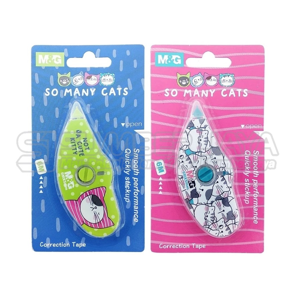 

Correction Tape Roll So Many Cats M&G ACT11874 Tipe Ex Roll 6mm