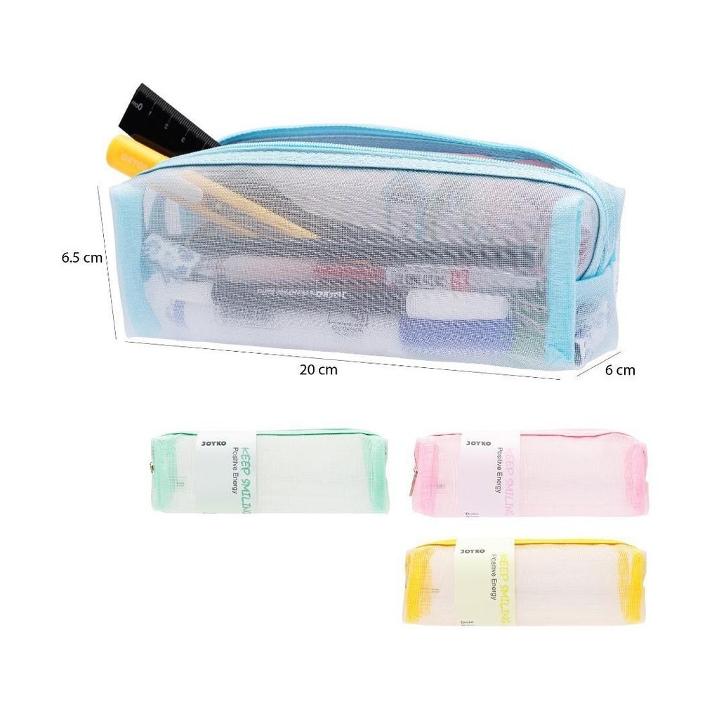 

Tempat Pensil / Pencil Case / Kotak Alat Tulis Kain Resleting - Joyko PC-5019 PC-5020 MURAH