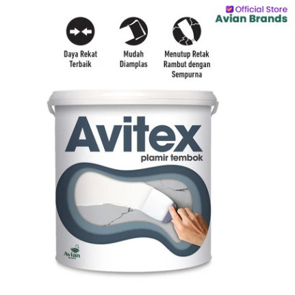 CAT DASAR PLAMIR ALKALI TEMBOK AVITEX cat dasar permukaan tembok baru plesteran asbes dan GRC