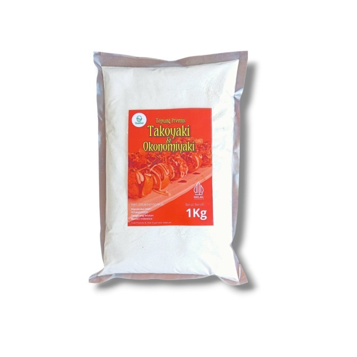 

✨NEW✨ -Tepung Premix Takoyaki Dan Okonomiyaki Titiandfood 1kg