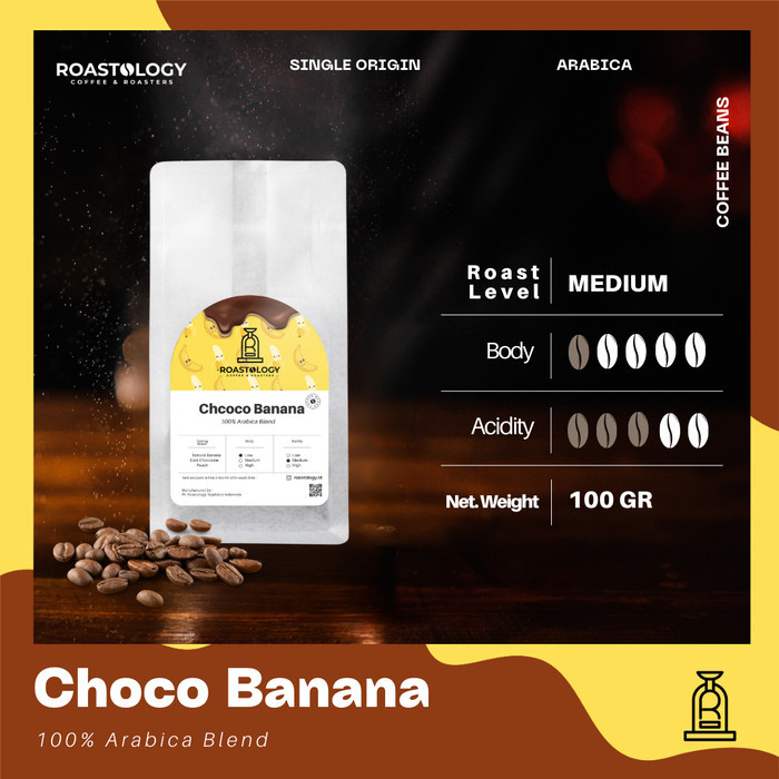 

Choco Banana Blend Coffee 100 gram Biji Kopi Spesial