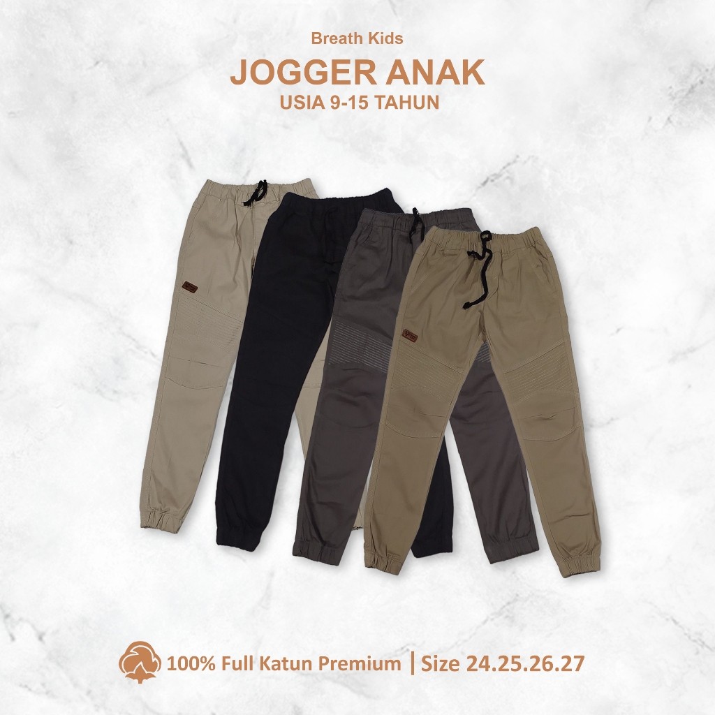 Celana Joger Anak Junior - Celana joger biker's anak Tanggung