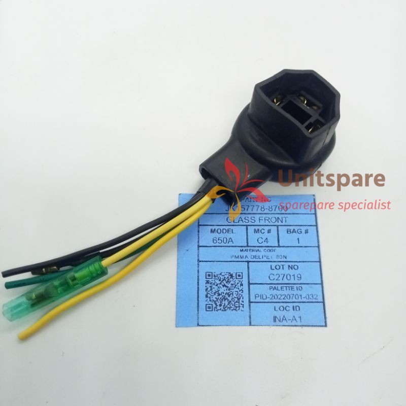 SOKET KABEL H4 KAKI 3 LAMPU DEPAN HONDA CRF 150 FITING LAMPU DEPAN HONDA
