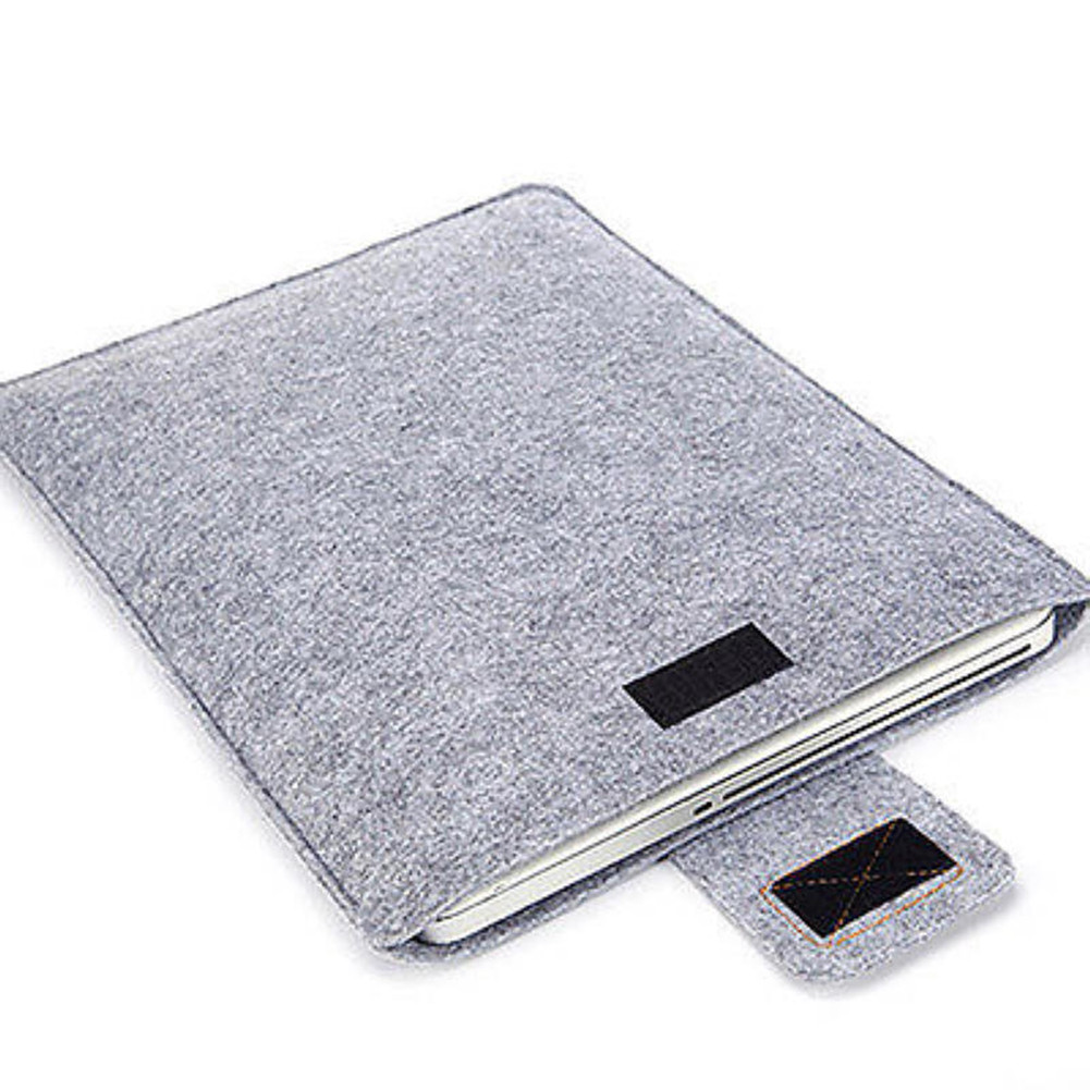 

13Inch 15inch Felt Sleeve Slim Tablet Case Cover Bag for MacBooks Air Pro Solid Color Tablet Storage Bag