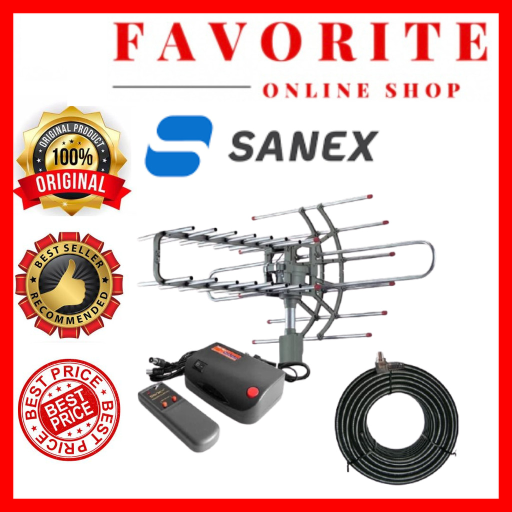 ANTENA SANEX WA 850 TG / WA-850TG (FREE KABEL) GARANSI RESMI SANEX ANTENA REMOTE