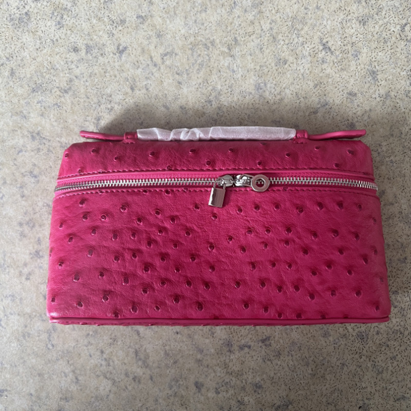 

Fashion Brand Women Handbags 2024 Luxury Small Box Bucket Bag High Quality Ostrich PU Leather Single Shoulder Bags