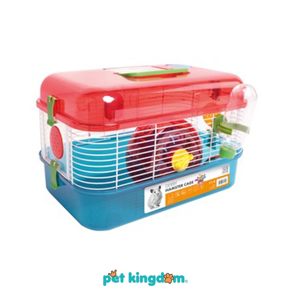 Pet Kingdom M-Pets 42X26.5X27 cm Derby Kandang Hamster Hamster Cage Rumah Hamster Kebutuhan Hewan Pe
