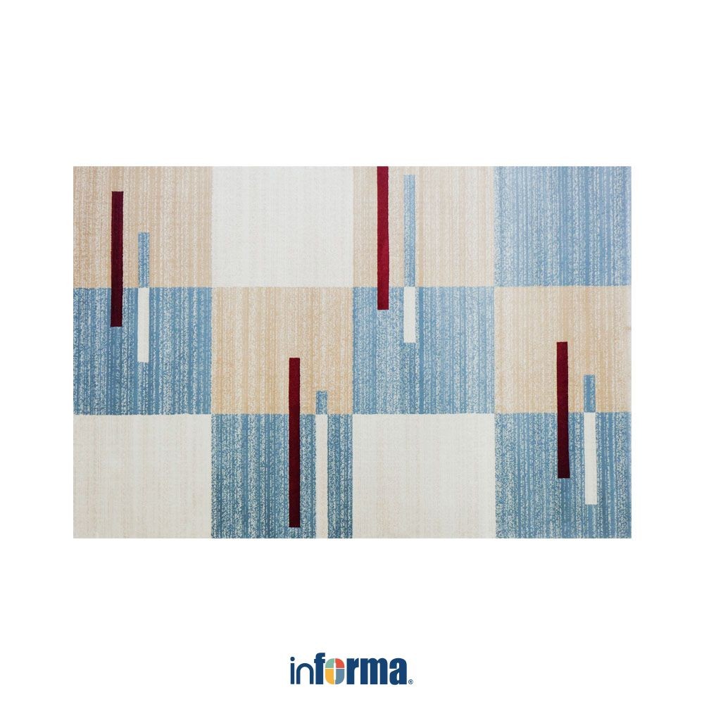 Informa Karpet Genesis 126 - Biru Alas Lantai Dekoratif Rug Permadani Karpet Rumah