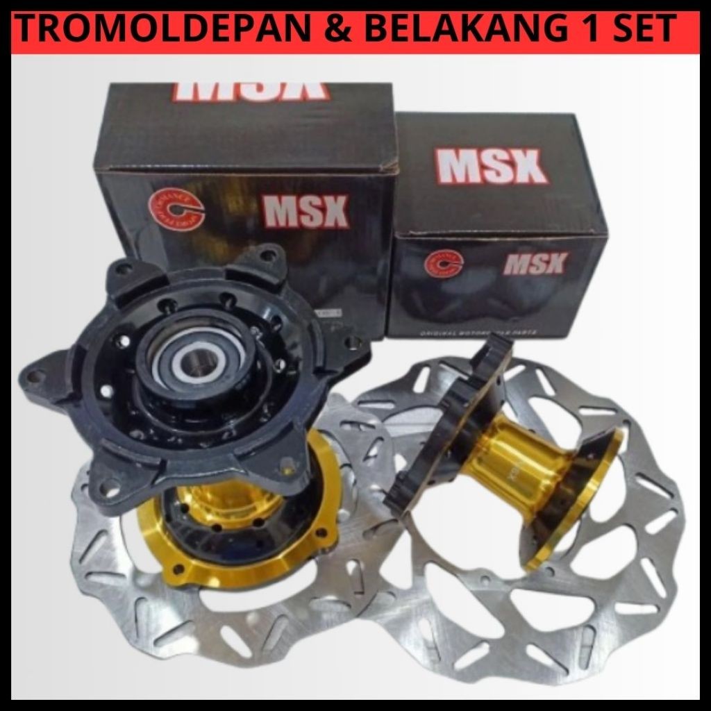 Tromol Klx 2tone Twotone Tromol Set Klx 36 Hole Depan Belakang Plus Piringan Cakram Tromol Klx 150