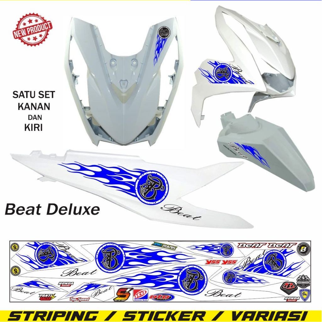 VARIASI ALL STRIPING BEAT ISS DELUXE 2020 VARIASI HONDA BEAT BARU CBS DELUXE 2021 / 2023