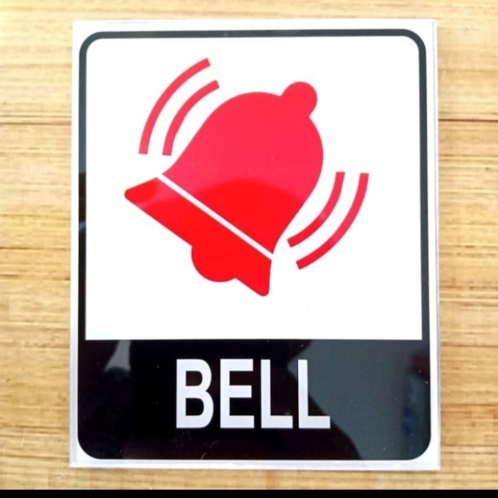 

AKRILIK K3 RAMBU SAFETY BELL UK 9X11CM AKRILIK