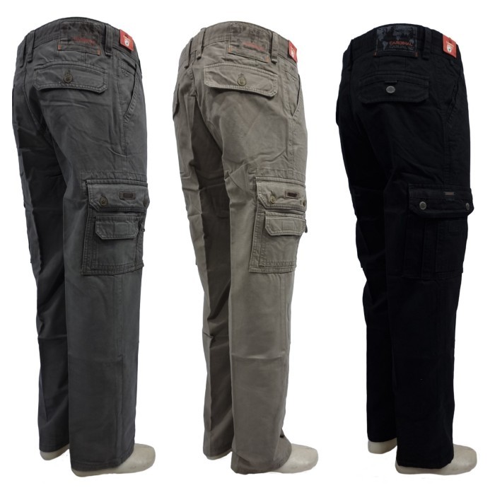 celana gunung/cargo panjang CARDINAL ORIGINAL - Hitam, 28