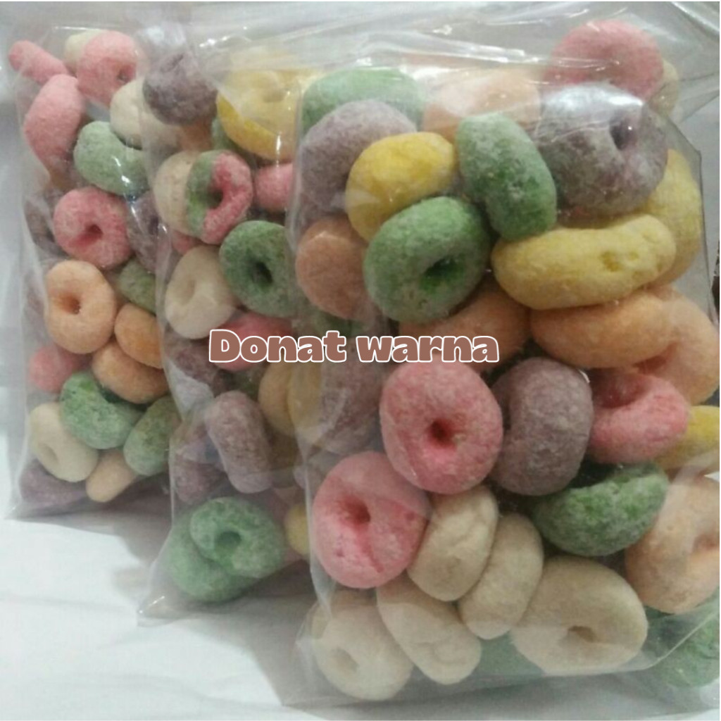 

TEERLARIS Terbaru cemilan donat kering donat kering donat jadul salju kering donat warna